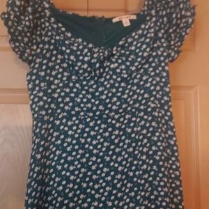 Floral Summer Dress puffed sleeves